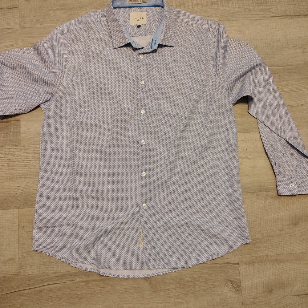 C lab 4 Way Stretch Button‎ Shirt Long Sleeve XL Lot Bundle 3 Performance - Picture 5 of 10